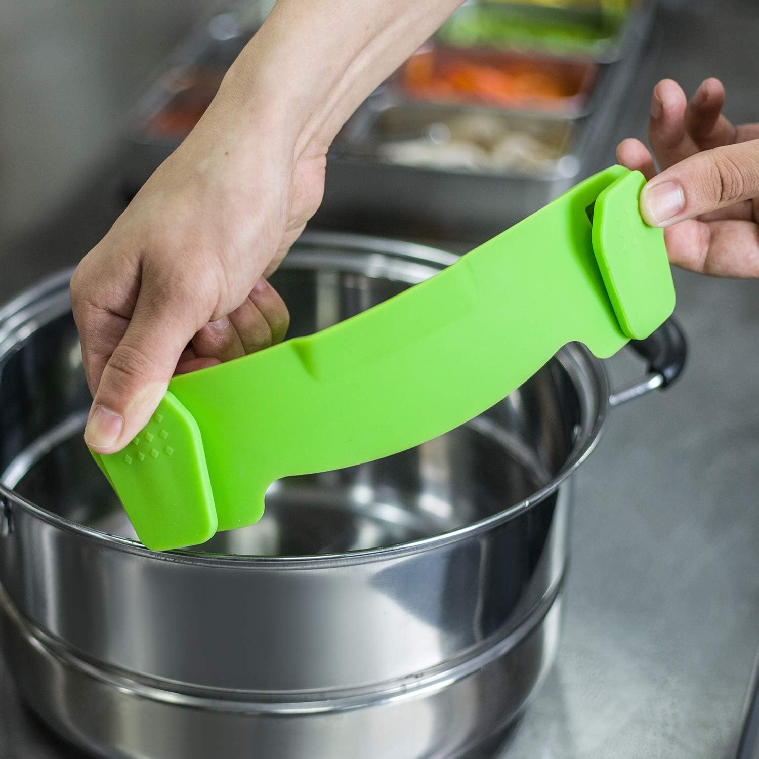 Clip On Silicone Strainer, Pasta Strainer, Clip on Food Strainer, Kitchen Strainer Clip On Silicone Strainer, Pasta Strainer, Clip on Food Strainer, Kitchen Strainer